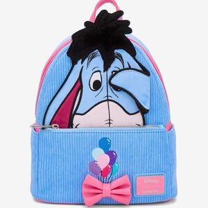 Loungefly Disney Winnie the Pooh Eeyore Peeking Corduroy Mini Backpack